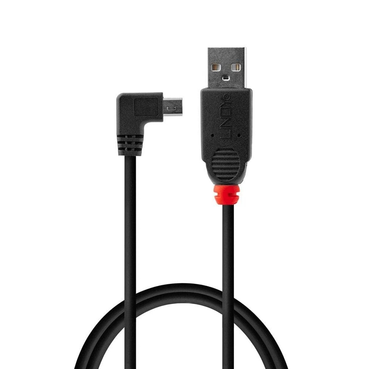 USB 2.0 A to Mini USB B Cable LINDY 50 cm Black